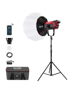 Kit de Iluminación GVM PRO-SD200B 200W con Softbox y Control DMX