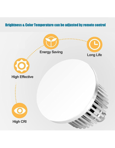 Kit de Iluminación Softbox YUOCU 50x70cm con Bombilla LED 85W
