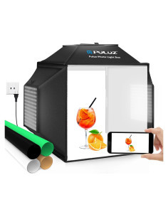 Caja de Luz PULUZ 40cm con Softbox y 4 Fondos PVC
