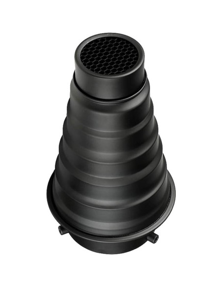 Kit Snoot Cónico Aluminio Soonpho para Flash Speedlite Bowens