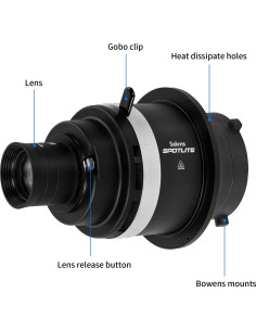 Snoot Cónico Selens con Montura Bowens y 4 Filtros de Color 2