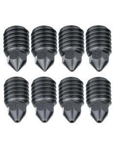 Kit de boquillas de acero endurecido 8 piezas para impresora 3D