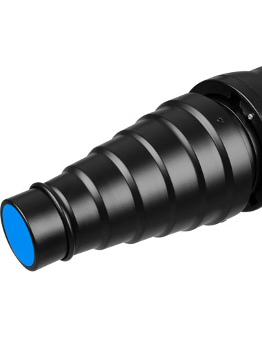 Kit Snoot Conical TUYUNG para Flash GODOX Bowens con 5 Filtros