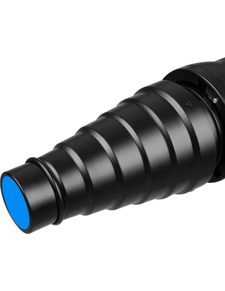 Kit Snoot Conical TUYUNG para Flash GODOX Bowens con 5 Filtros