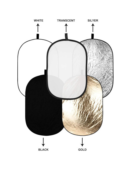 Kit de Estudio Fotográfico Emart 60x90cm Reflector 5-en-1