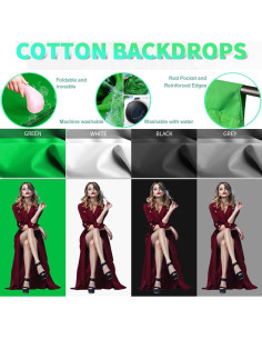 Kit de Iluminación de Estudio YISITONG con Softbox y Fondos 2