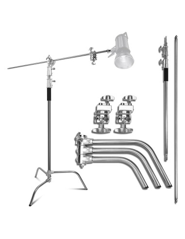 Soporte C ZUOCHEN con Brazo Oscilante 3.35m Acero Inoxidable