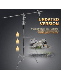 Soporte C ZUOCHEN con Brazo Oscilante 3.35m Acero Inoxidable 2