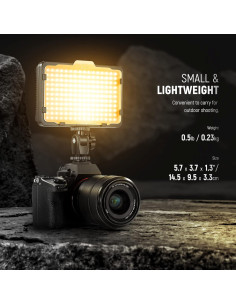 Luz de Video LED Neewer 176 LED Dimmable 5600K para DSLR 2
