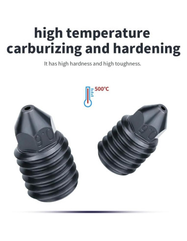 Kit de boquillas de acero endurecido 8 piezas para impresora 3D