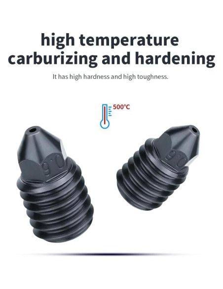 Kit de boquillas de acero endurecido 8 piezas para impresora 3D