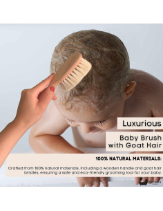 Cepillo para Bebé Eco Bath con Pelo de Cabra Ultra Suave 2