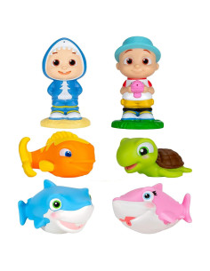 Juguetes de Agua CoComelon 6-Pack para Baño y Piscina