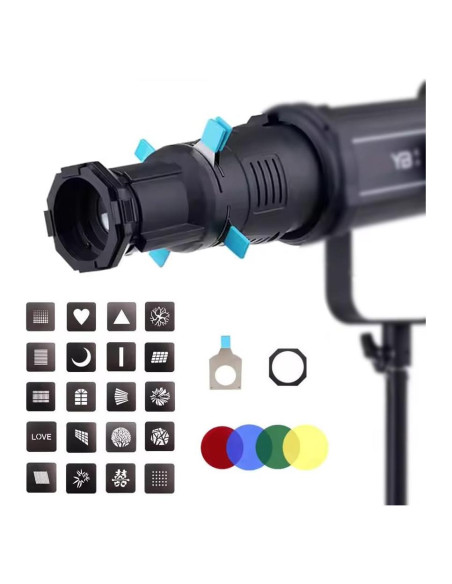 Kit Snoot Óptico BAFONGCINE con Lente 36 y 20 Gobos