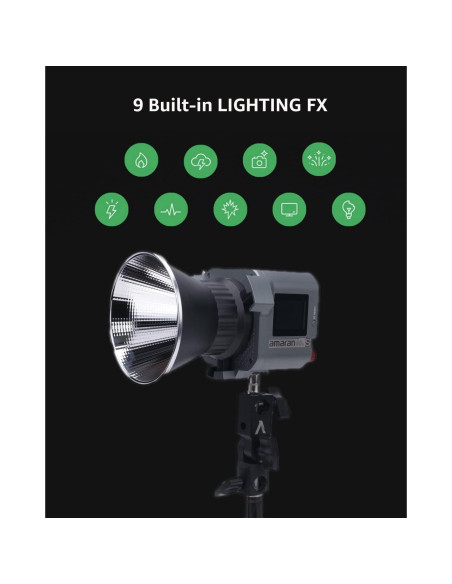 Aputure amaran COB 60xS Luz LED Bi-Color 65W 2700K-6500K