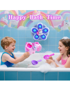 Juguetes de baño unicornio para bebés 1-3 años - Wagkew 2