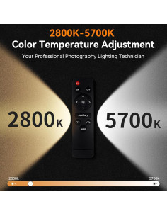 Kit de Iluminación Softbox Camnoon 2 Luces LED 85W Bi-Color 2