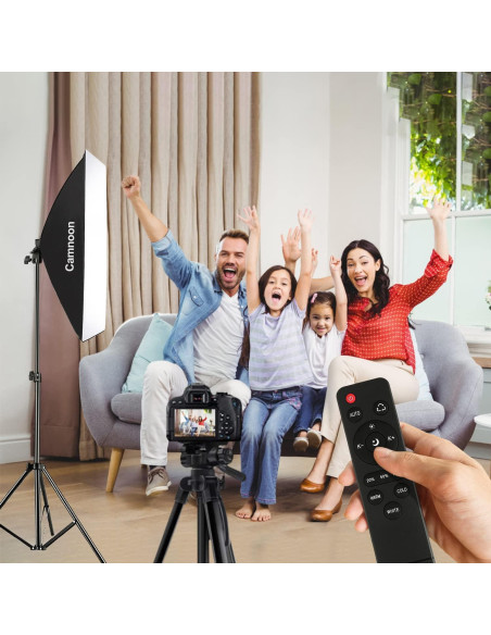 Kit de Iluminación Softbox Camnoon 2 Luces LED 85W Bi-Color Kit de Iluminación Softbox Camnoon 2 Luces LED 85W Bi-Color