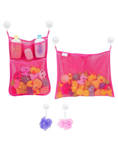 Organizador de Juguetes de Baño Comfylife - 2 Piezas Rosa
