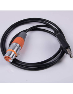 Adaptador USB a DMX Usangreen 1.83m FT232RL XLR 3 Pines 2