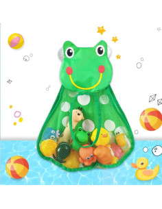 Bolsa de Almacenamiento de Juguetes para Baño Gofidin Rana 40x32cm 2