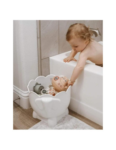 Soporte de Juguetes de Baño Elefante Tippibath 2 Piezas