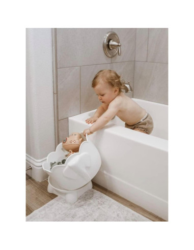 Soporte de Juguetes de Baño Elefante Tippibath 2 Piezas