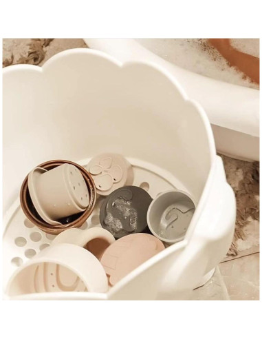 Soporte de Juguetes de Baño Elefante Tippibath 2 Piezas