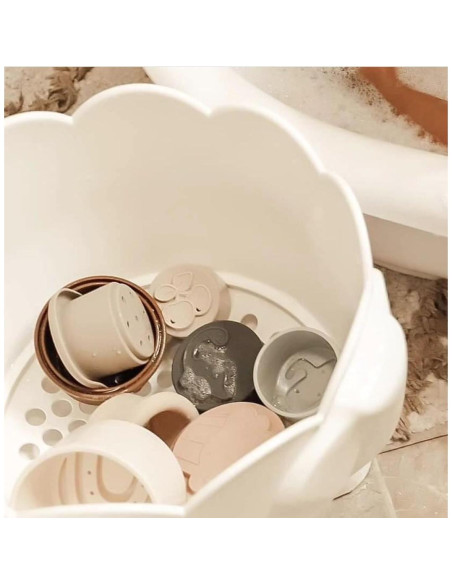 Soporte de Juguetes de Baño Elefante Tippibath 2 Piezas