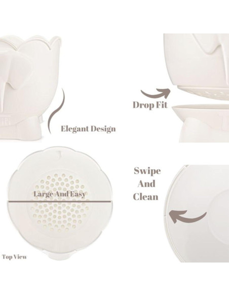 Soporte de Juguetes de Baño Elefante Tippibath 2 Piezas