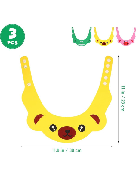 Gorros de Baño para Bebés NUOBESTY 3 Piezas Diseño Animales