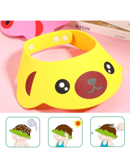 Gorros de Baño para Bebés NUOBESTY 3 Piezas Diseño Animales