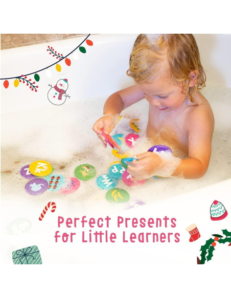 Tarjetas de Flash de Baño Merka - 36 Piezas Letras y Números Tarjetas de Flash de Baño Merka - 36 Piezas Letras y Números