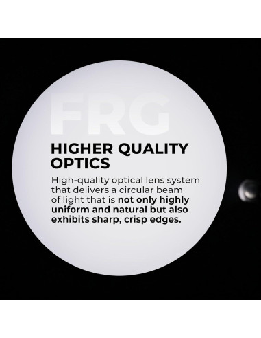 Snoot Óptico Bowens Flyrivergo con 25 Gobos y 4 Gelatinas