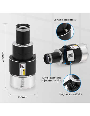 Snoot Óptico Bowens Flyrivergo con 25 Gobos y 4 Gelatinas