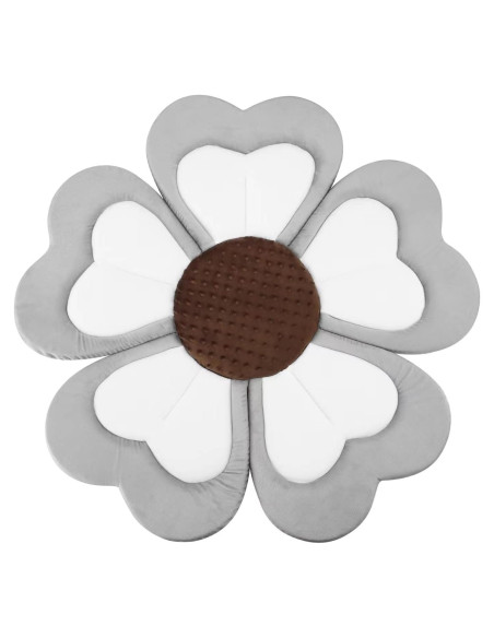 Almohadilla de Baño para Bebés PandaEar - Flor Gris 88.9 cm