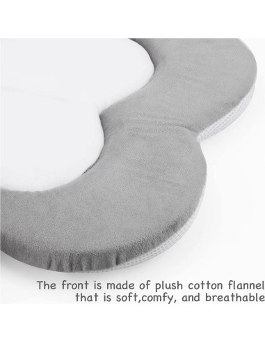 Almohadilla de Baño para Bebés PandaEar - Flor Gris 88.9 cm
