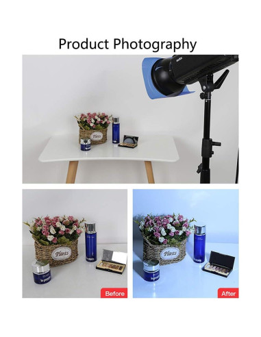 Filtro de Gel de Corrección de Color Bcolor CTO-CTBx6 6 Piezas 40x50 cm