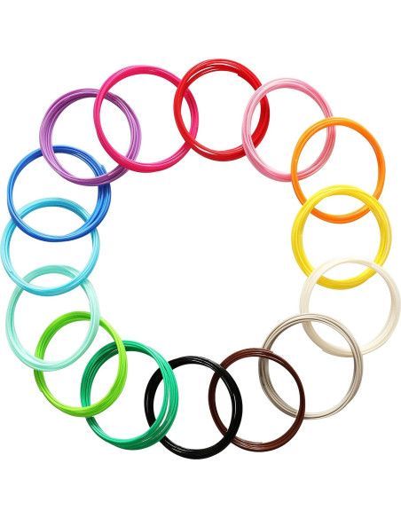 Filamento PLA 1.75mm DO3D 15 Colores 150 pies para 3D