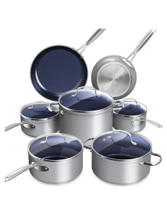 Juego de Utensilios de Cocina Nuwave 12 Piezas Cerámica Antiadherente