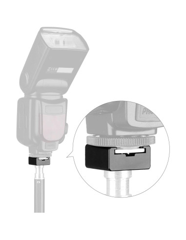 Adaptador de Montaje de Zapata Fría Anwenk 1/4"-20 para Flash