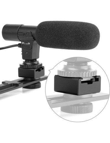 Adaptador de Montaje de Zapata Fría Anwenk 1/4"-20 para Flash