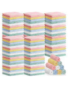 Paños de Baño para Bebés Newwiee 120 Piezas Fleece Coral