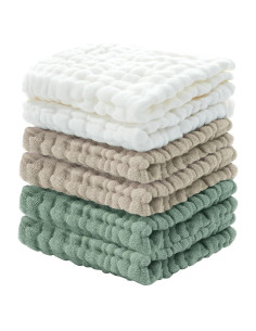 Toallitas de Baño para Bebés Cuddle Campus 6 Paquetes 30x30 cm