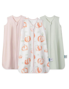 Saco de Sueño TILLYOU 12-18 Meses 3 Paquete Algodón Suave