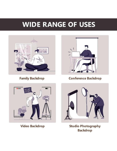 Fondo Fotográfico Microfibra Kate 2.2m x 1.5m Textura Gris