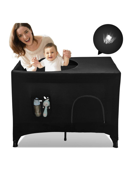 Cubierta Blackout Hiaksedt para Pack N Play 96x70 cm