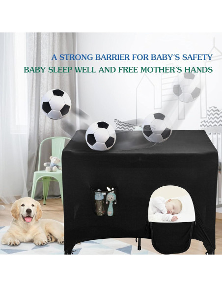 Cubierta Blackout Hiaksedt para Pack N Play 96x70 cm