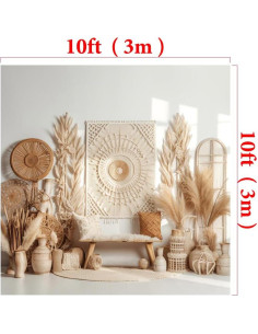 Fondo de Fotografía Boho Kate 3.05x3.05m Microfibra 2