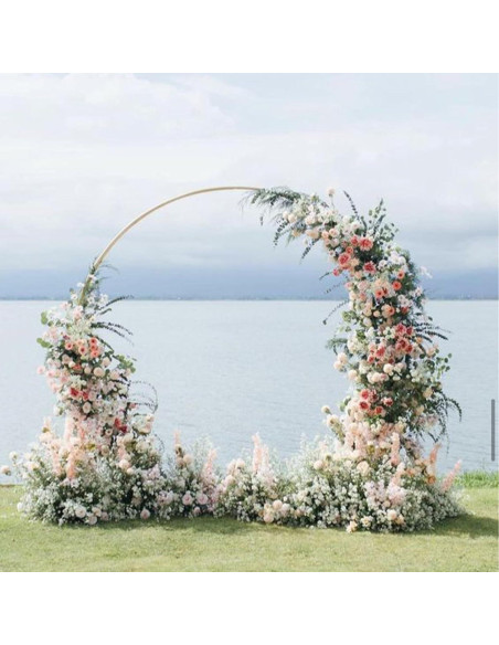 Soporte de Arco de Boda Dorado 2.2x1.9m Hecis Event